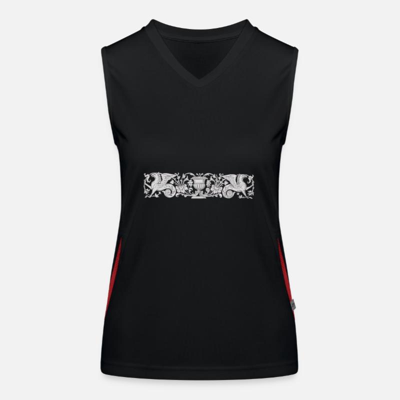 Bird griffin, mythical creature Women's Functional Contrast Tank Top