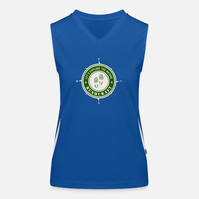 Let´s explore the nature - Bushcraft Funktionelles Kontrast-Tank Top für Frauen