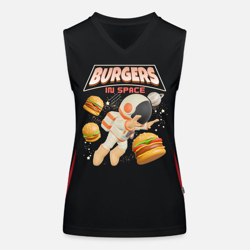 Hamburger lustiger Spruch Burger-Hamburger Débardeur respirant contrasté Femme