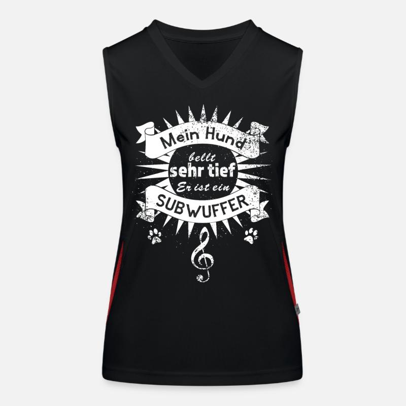 Subwuffer Funktionelles Kontrast-Tank Top für Frauen