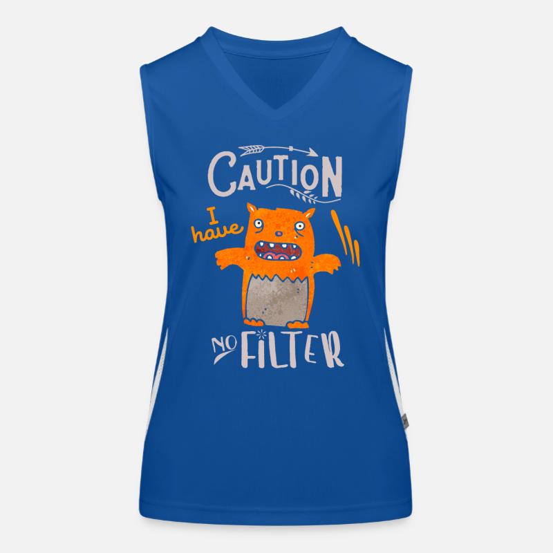 Sarkasmus, lustiger Spruch mit Katze, Kater Funktionelles Kontrast-Tank Top für Frauen