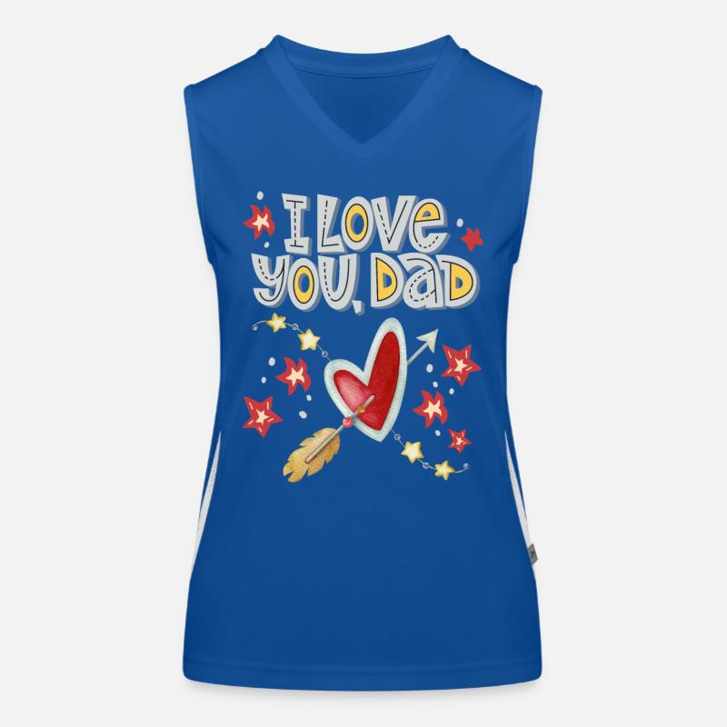 Vater, Vatertag, Papa-Papi, Dad-Daddy Spruch Funktionelles Kontrast-Tank Top für Frauen