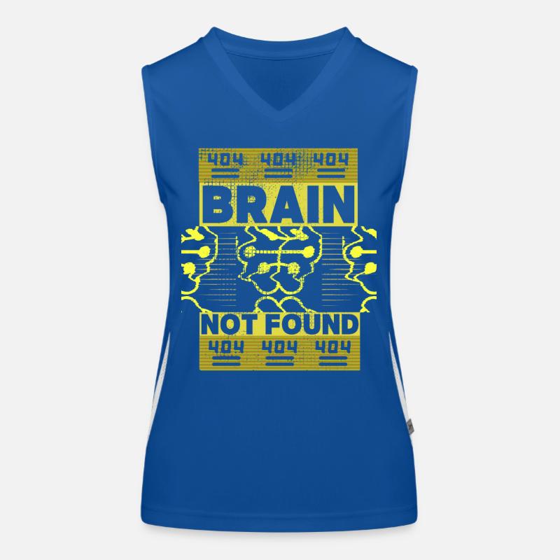 404-html error, Computer-Nerd, lustiger Spruch Funktionelles Kontrast-Tank Top für Frauen