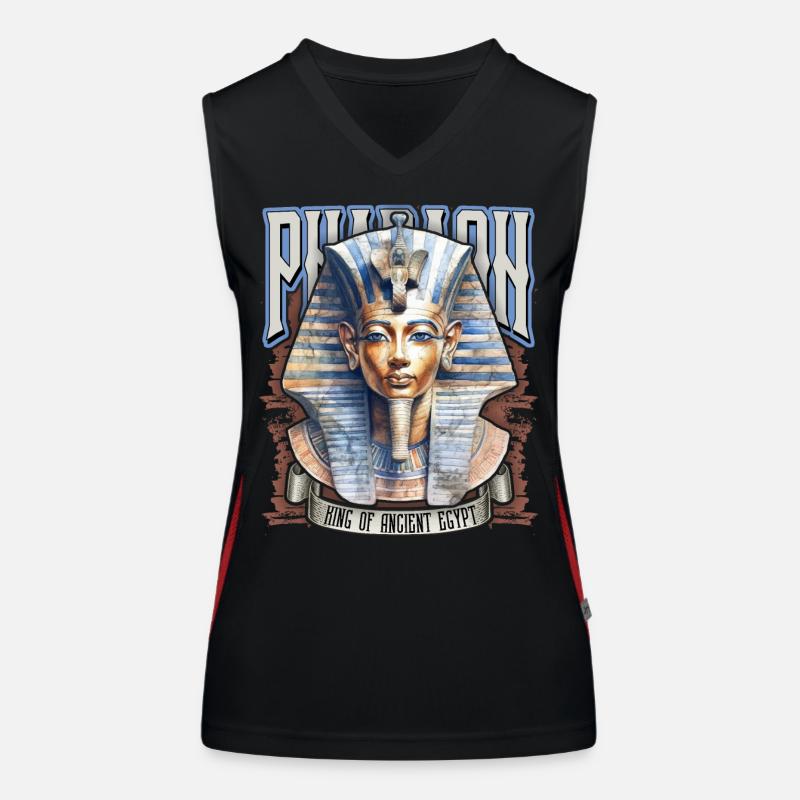 Pharaon égyptien, Tut-Ench-Amon, égyptien Débardeur respirant contrasté Femme