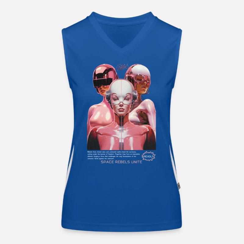 Astronautes de l’espace, voyageurs de l’espace de science-fiction Débardeur respirant contrasté Femme