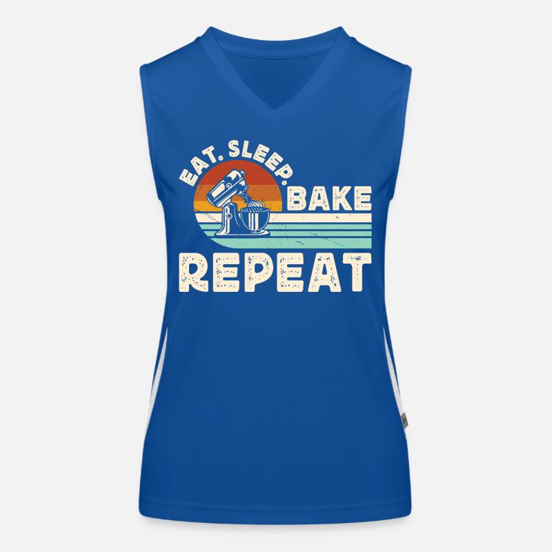 Baking Baker Bakery Women's Functional Contrast Tank Top