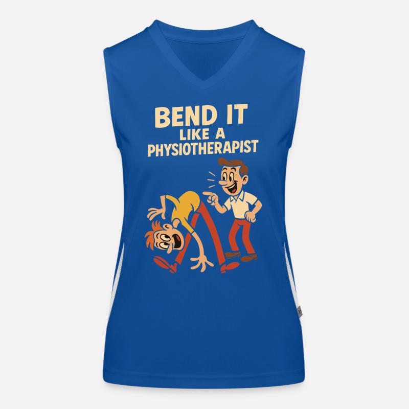 Bending like a physiotherapist Women's Functional Contrast Tank Top