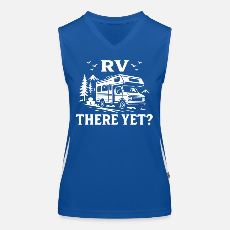 RV There Yet Lustig Camping Abenteuer Funktionelles Kontrast-Tank Top für Frauen