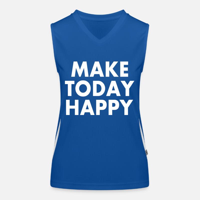Make today happy Débardeur respirant contrasté Femme