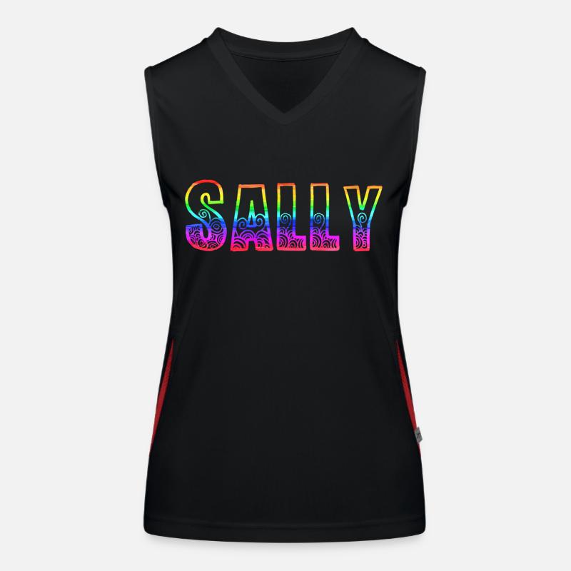 sally rs regenbogen Funktionelles Kontrast-Tank Top für Frauen