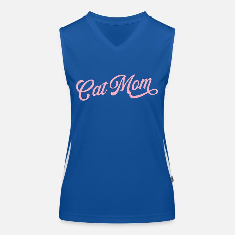 Cat Mom Women's Functional Contrast Tank Top