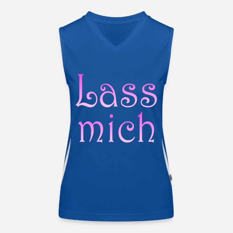 Lass mich Funktionelles Kontrast-Tank Top für Frauen