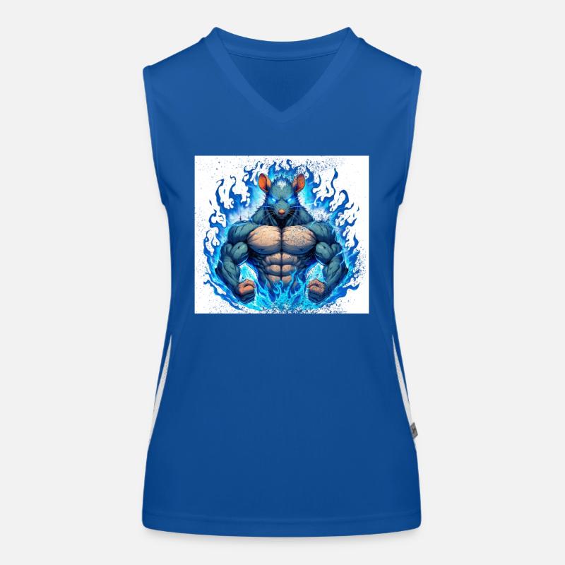 Muskelratte Funktionelles Kontrast-Tank Top für Frauen