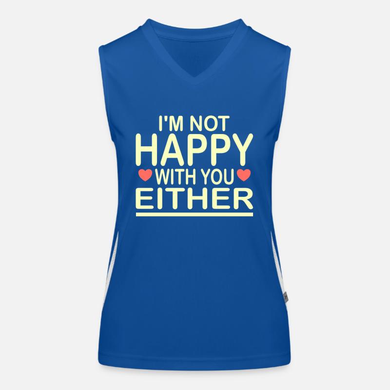 Pas content Débardeur respirant contrasté Femme