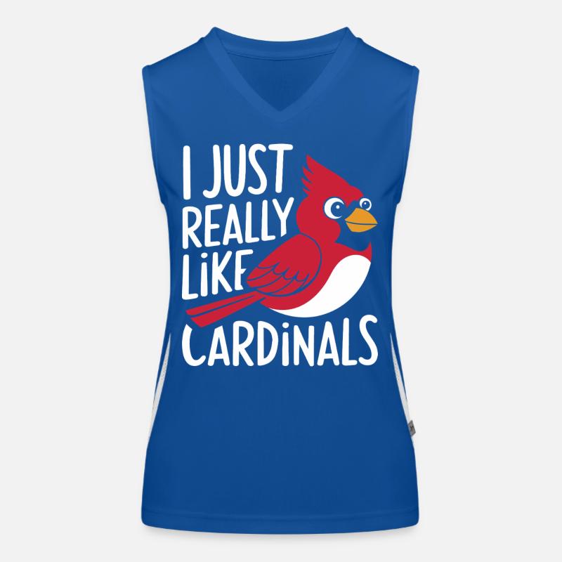 Kardinal Rotkardinal Vogel Roter Kardinal Funktionelles Kontrast-Tank Top für Frauen