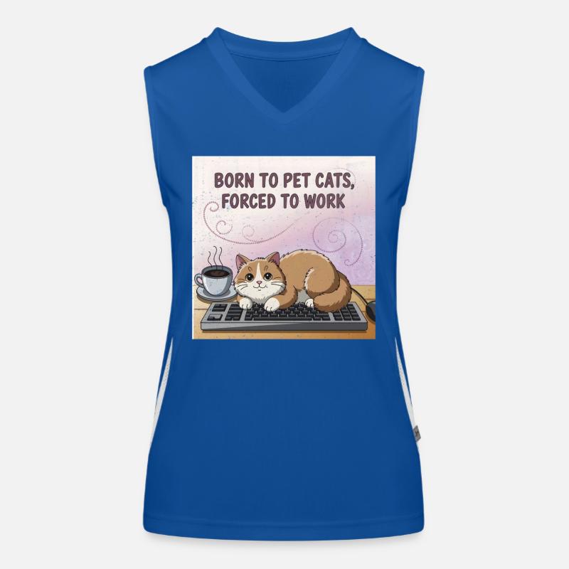 Katzenliebhaber Arbeiter Funktionelles Kontrast-Tank Top für Frauen