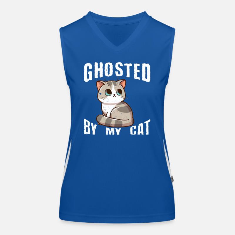 Ghosted by my Cat - Cat Lover Women's Functional Contrast Tank Top