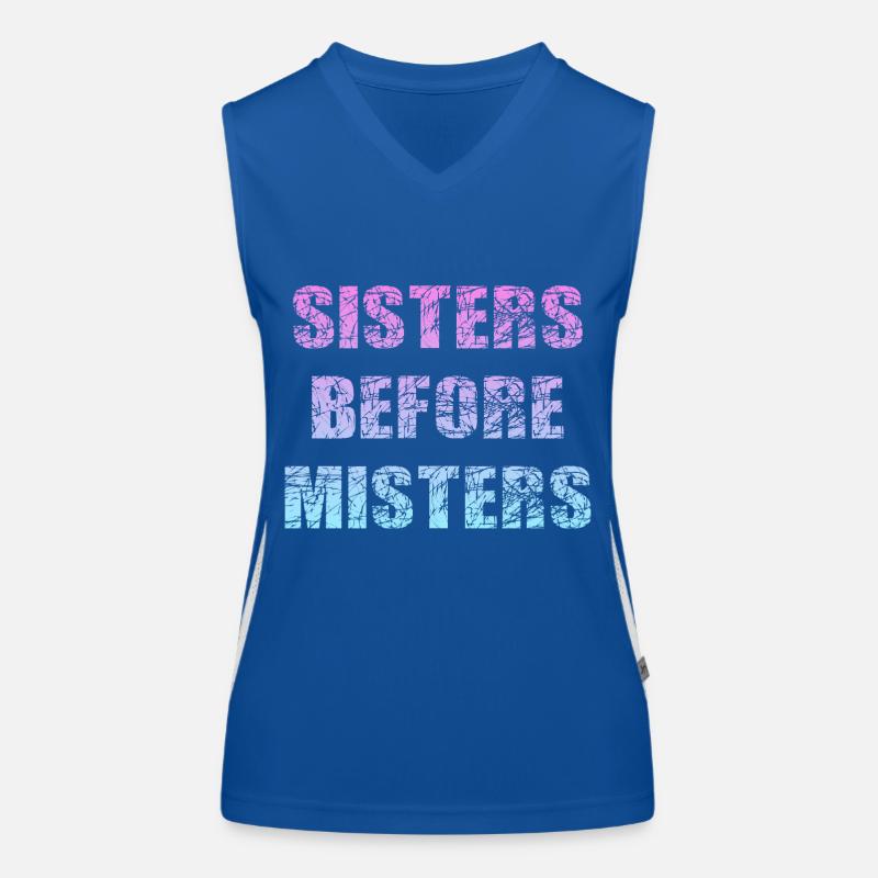 sisters before misters Funktionelles Kontrast-Tank Top für Frauen