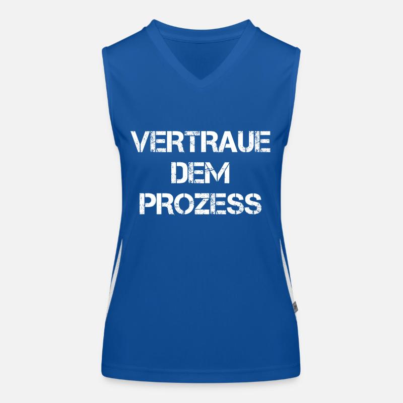 Trust the process Women's Functional Contrast Tank Top