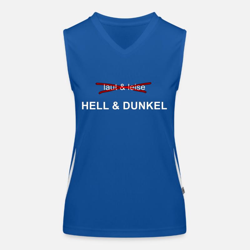 laut&leise - HELL&DUNKEL Funktionelles Kontrast-Tank Top für Frauen