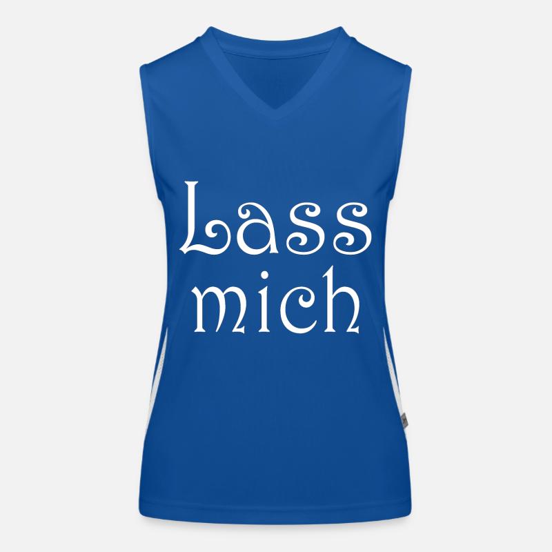 Lass mich Funktionelles Kontrast-Tank Top für Frauen