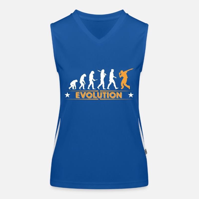 HipHop Breakdance Evolution - orange/weiss Funktionelles Kontrast-Tank Top für Frauen