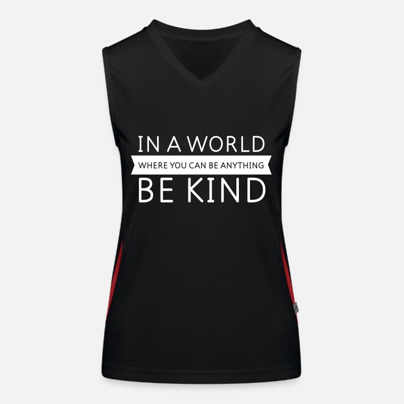 Be Kind - Slogan Design Débardeur respirant contrasté Femme