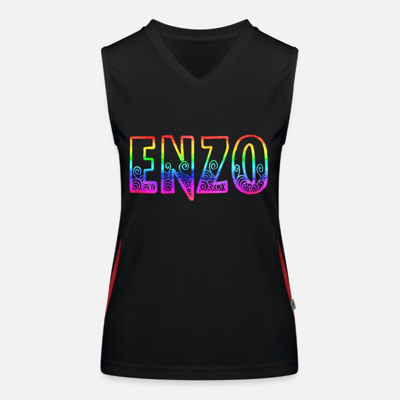 enzo rs regenbogen Funktionelles Kontrast-Tank Top für Frauen