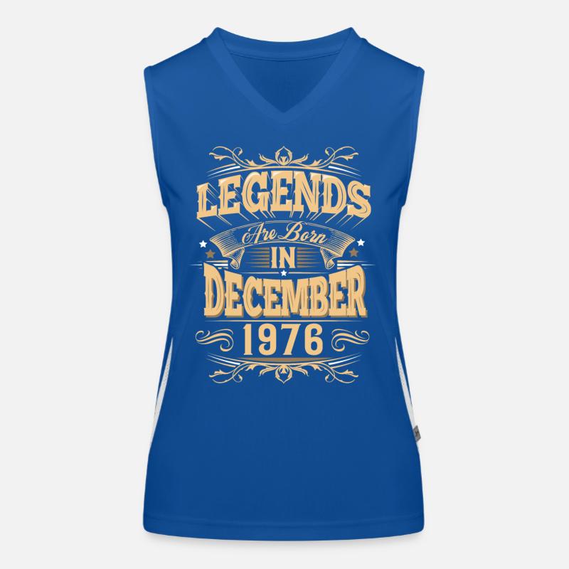 Dezember 1976 Geburtstag Legende Funktionelles Kontrast-Tank Top für Frauen
