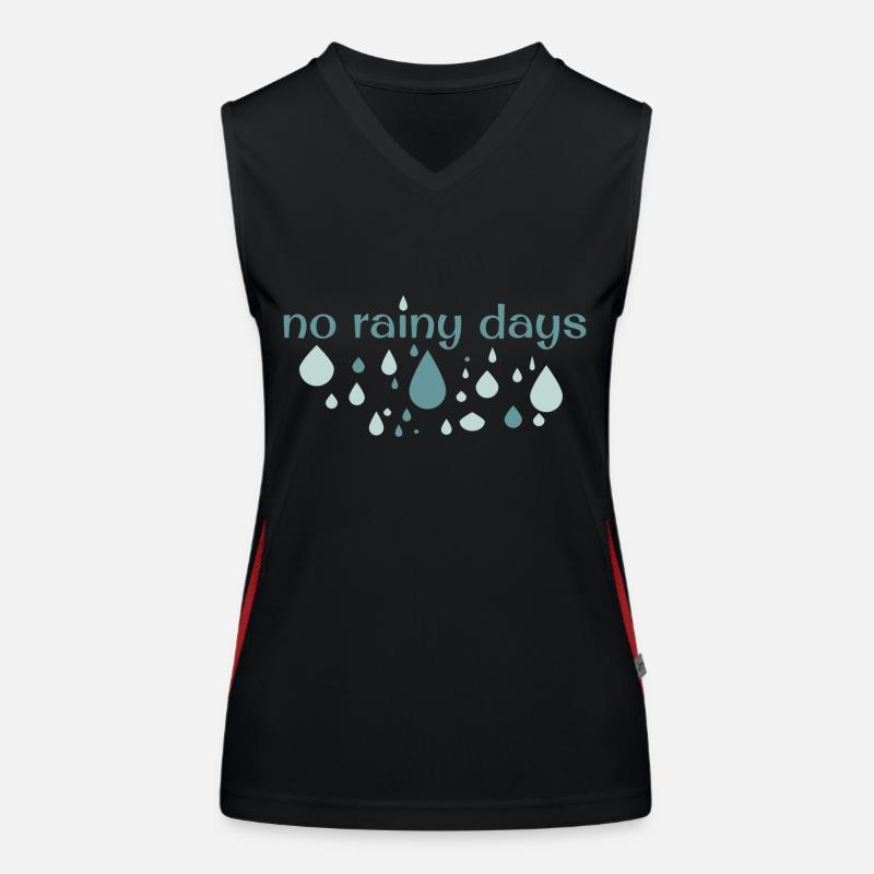 Pas de jours de pluie Débardeur respirant contrasté Femme