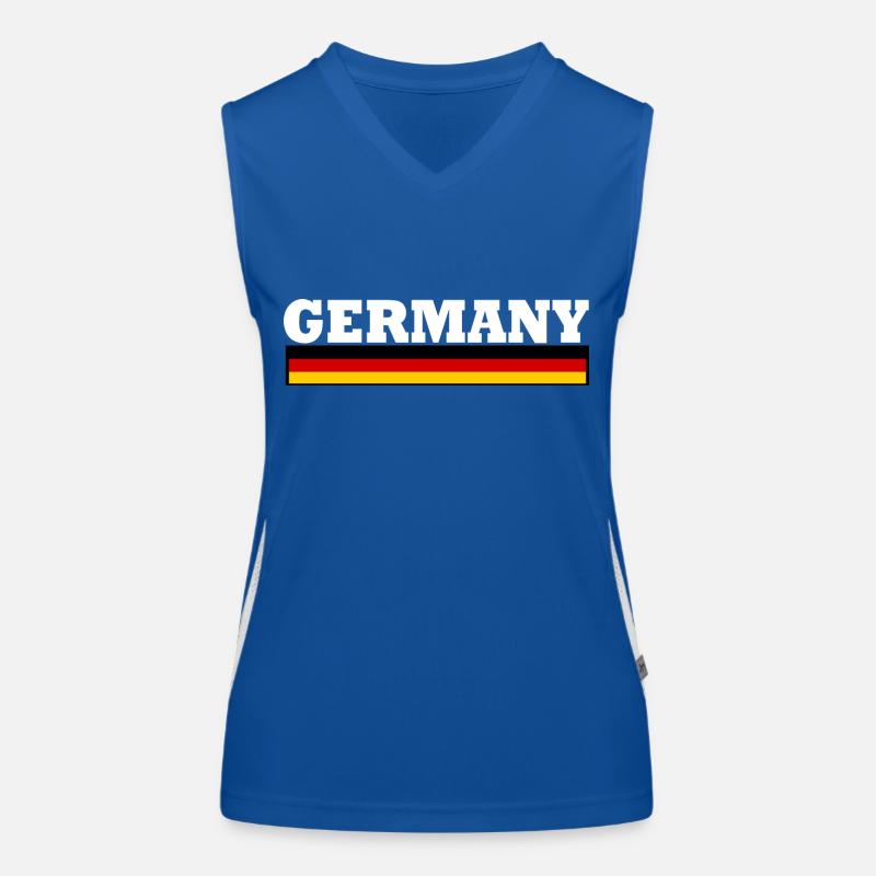 Germany flag Women's Functional Contrast Tank Top
