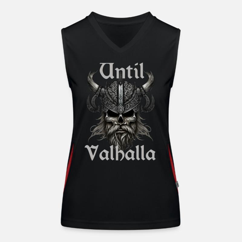 Wikinger Design - Until Valhalla Funktionelles Kontrast-Tank Top für Frauen