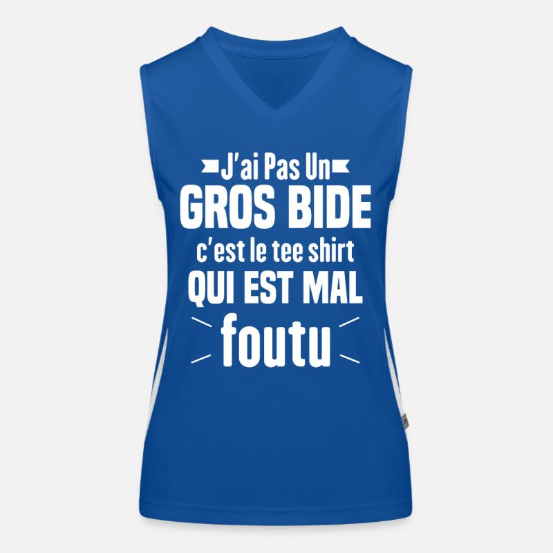 J'ai Pas Un Gros Bide Humour Cadeau Débardeur respirant contrasté Femme