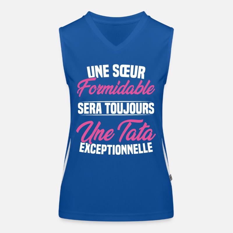 Une sœur formidable donne une tata exceptionnelle Débardeur respirant contrasté Femme