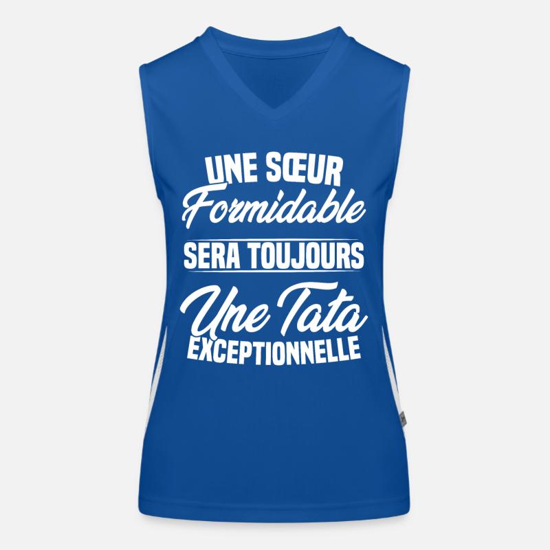 Une sœur formidable donne une tata exceptionnelle Débardeur respirant contrasté Femme