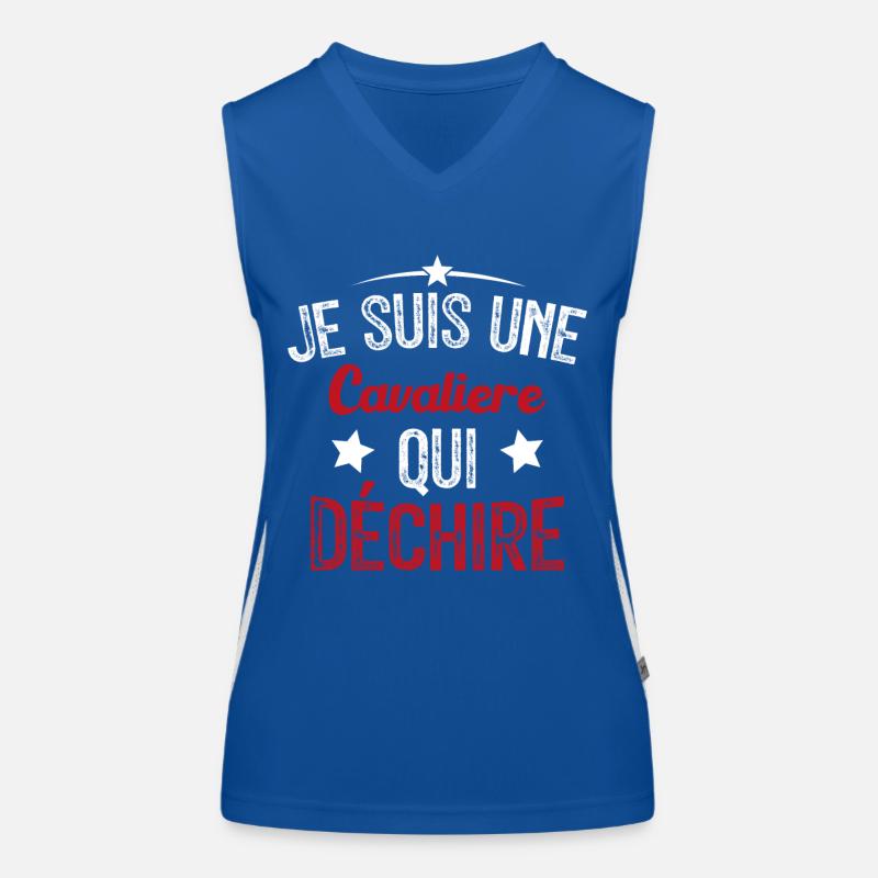 Je suis une Cavalière Qui Déchire Débardeur respirant contrasté Femme