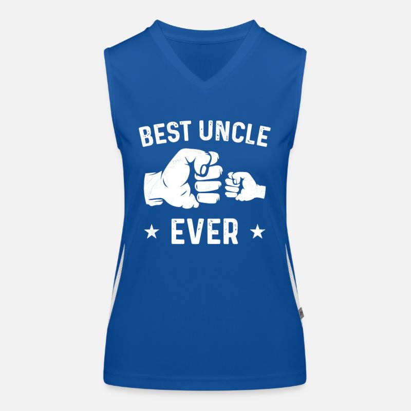 Bester Onkel der Welt Nichte Neffe Geschenk Funktionelles Kontrast-Tank Top für Frauen