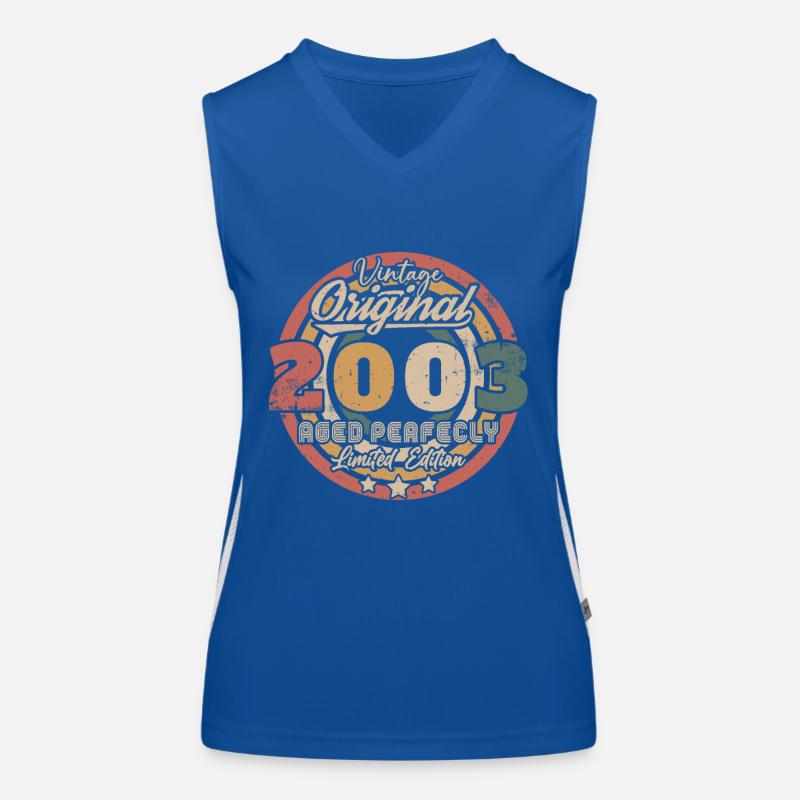 Vintage Retro 2003 Geburtstagsgeschenk Funktionelles Kontrast-Tank Top für Frauen