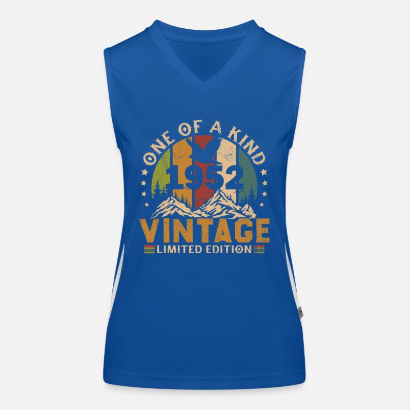 Vintage 1952 Retro Geburtstagsgeschenk 1952 Funktionelles Kontrast-Tank Top für Frauen
