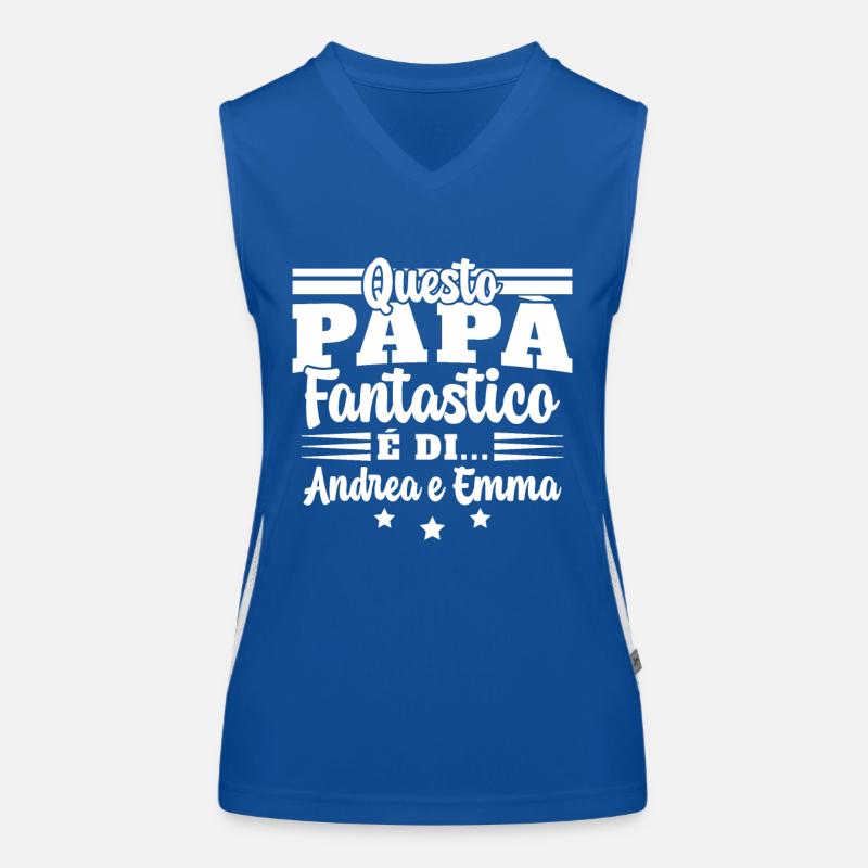 Ce papy génial appartient à Andrea et emma Débardeur respirant contrasté Femme