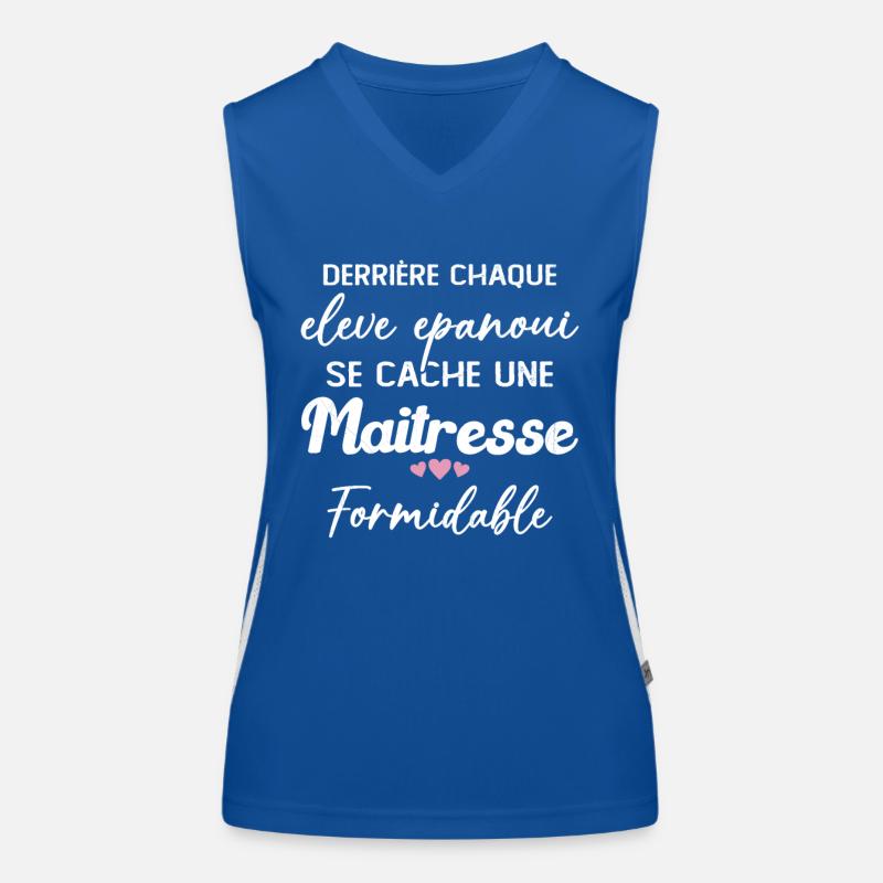 Maîtresse Formidable Remerciement Fin d'année Débardeur respirant contrasté Femme