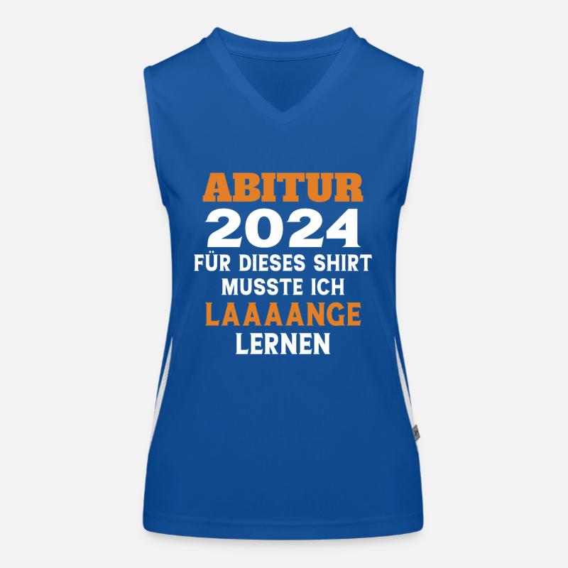 Abitur 2024 Abiturientin Geschenk Abiturient Funktionelles Kontrast-Tank Top für Frauen