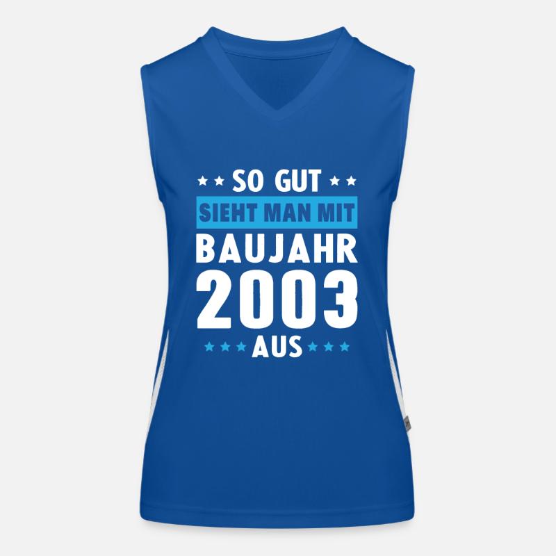 Geschenk Geburtstag 2003 Frau Mann Geschenkidee Funktionelles Kontrast-Tank Top für Frauen
