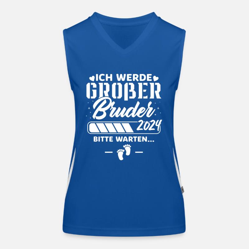 Ich werde Großer Bruder 2024 Funktionelles Kontrast-Tank Top für Frauen