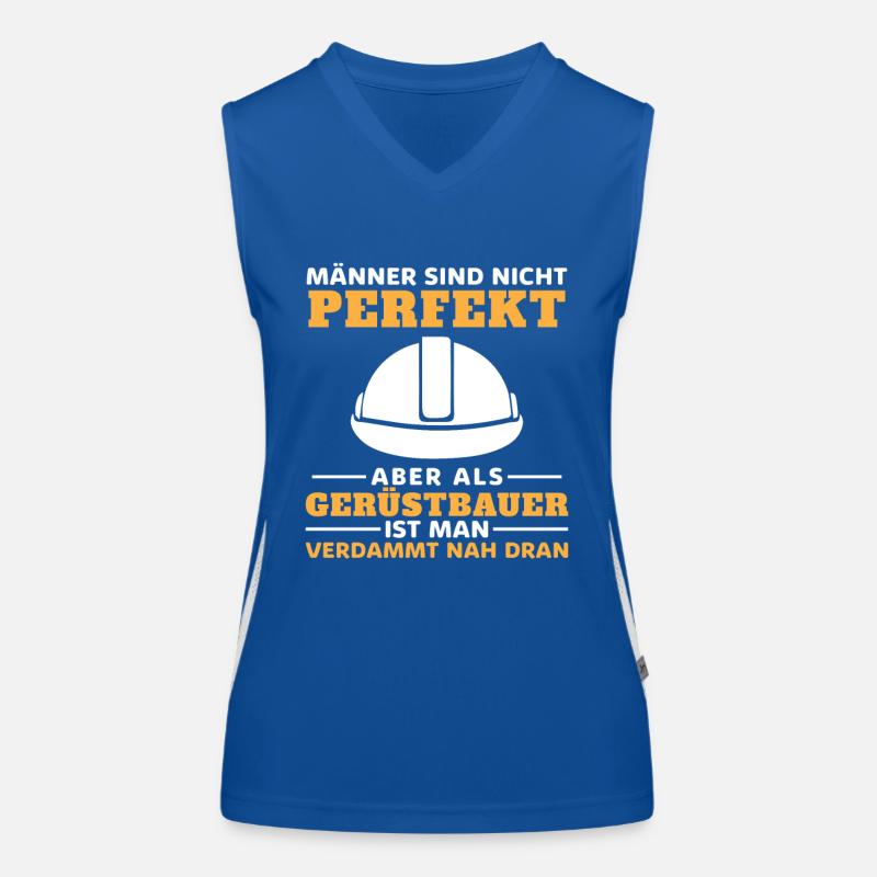 Gerüstbau Baustelle Handwerker Gerüstbauer Funktionelles Kontrast-Tank Top für Frauen