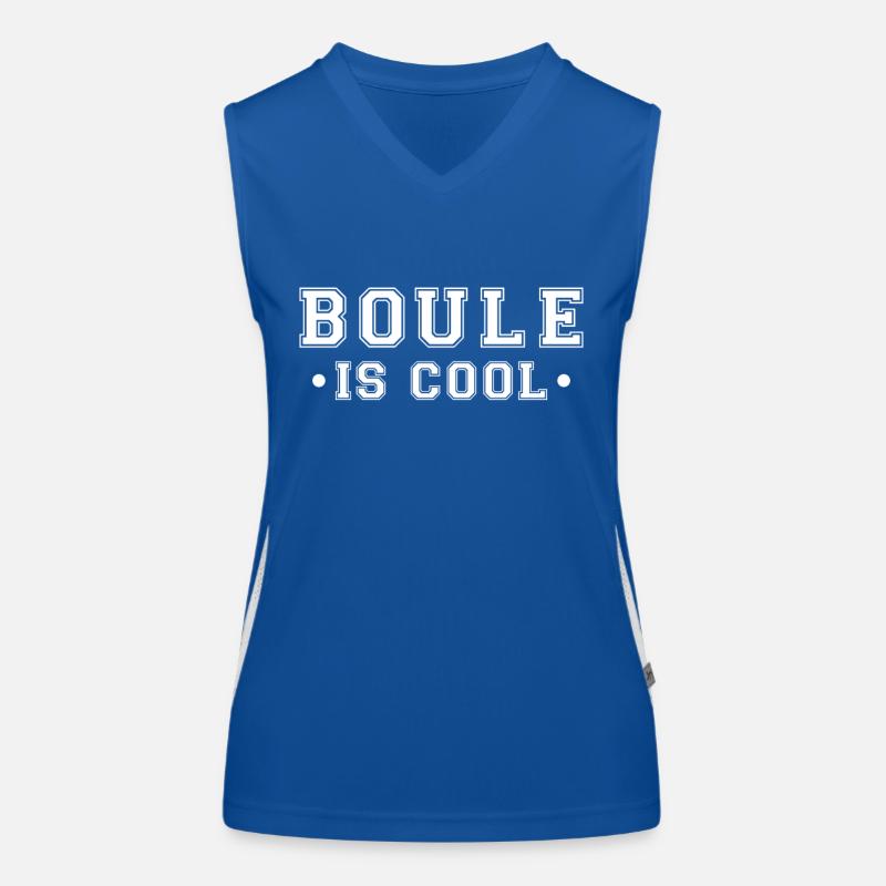 Boule is cool Funny boulspieler Funktionelles Kontrast-Tank Top für Frauen