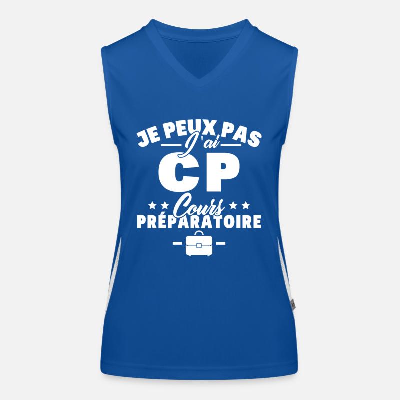 je peux pas j'ai CP rentréee des classes école Débardeur respirant contrasté Femme