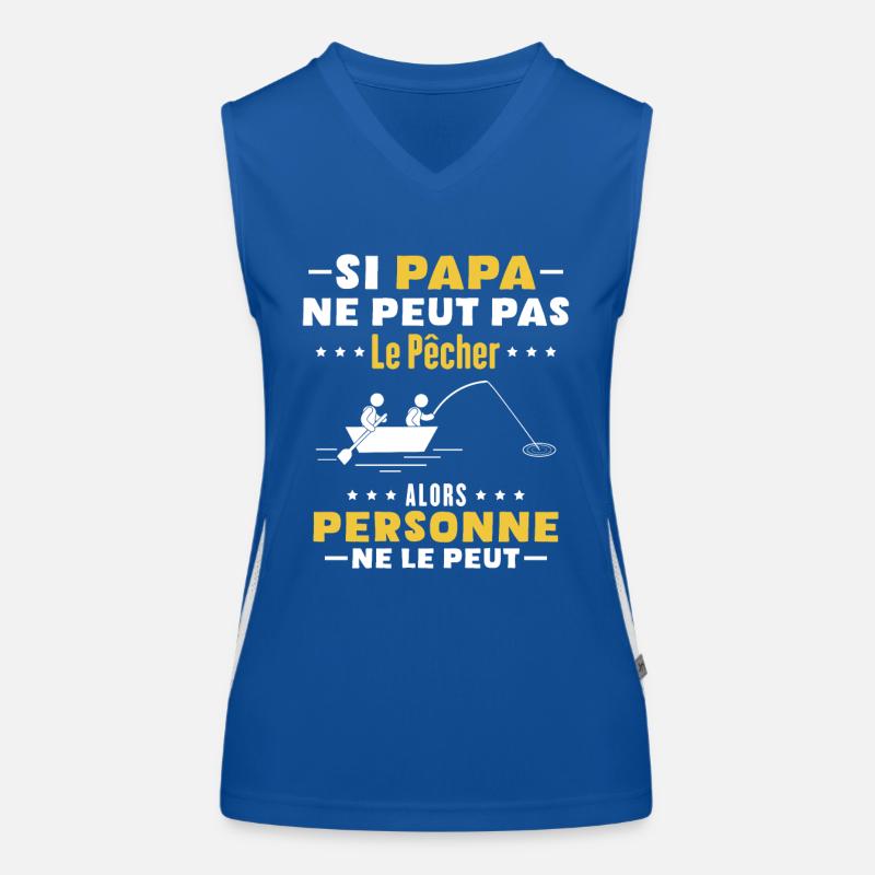 Papa pêcheur Débardeur respirant contrasté Femme