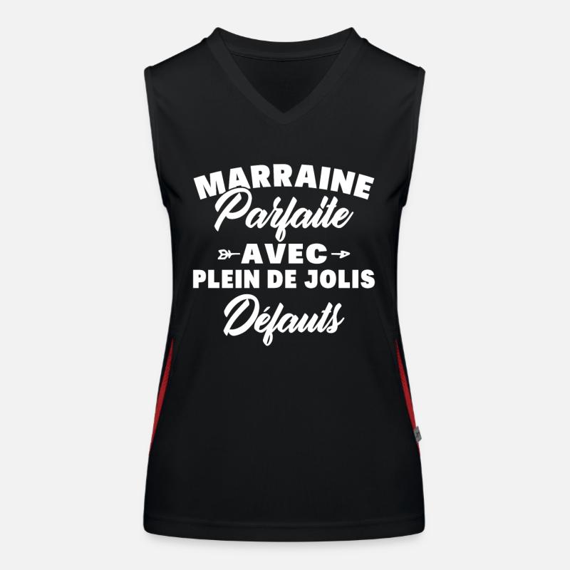 Marraine parfaite avec plein de jolis défauts Débardeur respirant contrasté Femme