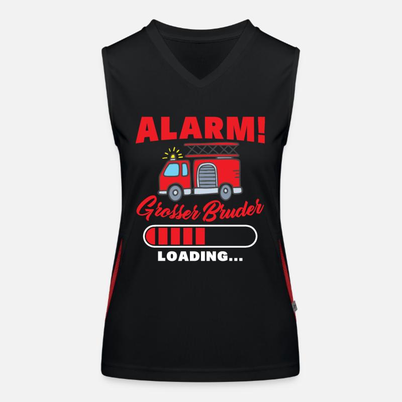 Ich Werde Großer Bruder Fuchs Brüder Geschenk Funktionelles Kontrast-Tank Top für Frauen